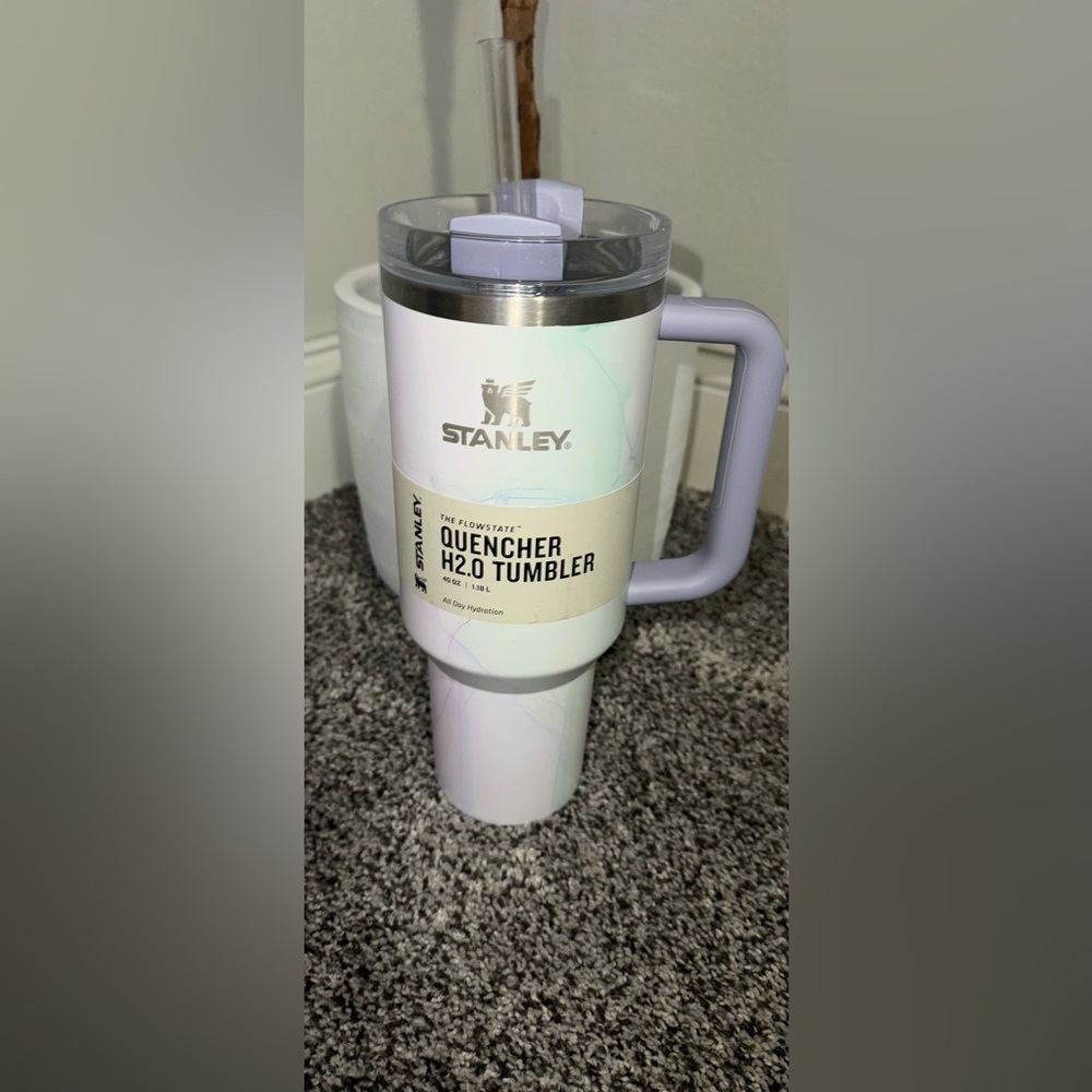 STANLEY 40oz marble colored tumbler